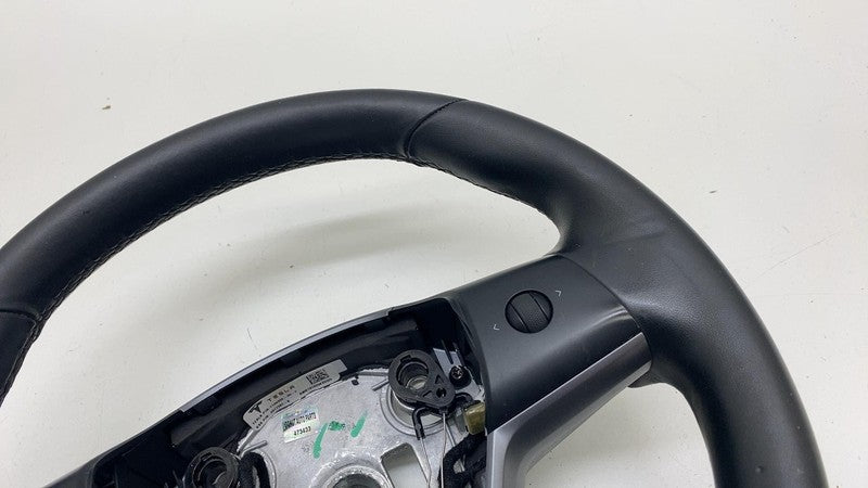 ⭕ 2017-2020 Tesla Model 3 M3 Steering Wheel Leather Black Assembly 110