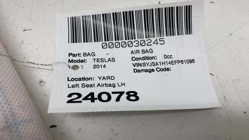 ⭕ 2012-2017 Tesla Model S MS Front Driver Side Seat Airbag Left OEM 10