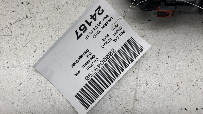 1044623-00-F ⭕ 2017-2025 Tesla Model 3 Rear Left Caliper w/ Brake Line Hose BASE 1044623-00-F