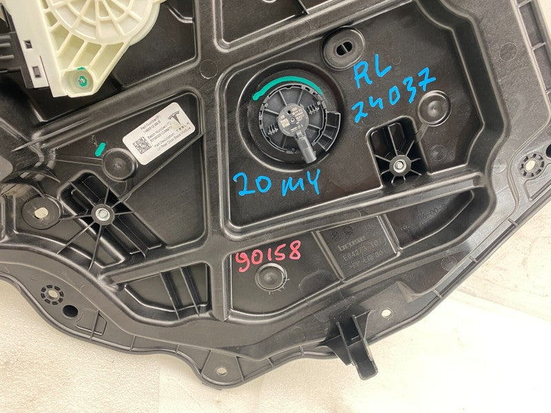 ⭕20-24 Tesla Model Y Rear Driver Left Door Window Regulator & Motor 14
