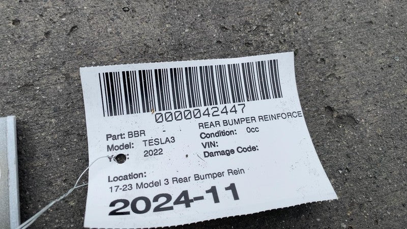 ⭕ 2017-2023 Tesla Model 3 M3 Rear Bumper Beam Extrusion Reinforcement Impact Bar