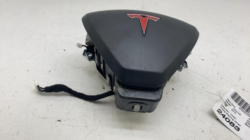 102338101F ⭕ 12-15 Model S MS Steering Wheel Airbag Leather Safety Restraint 1023381-01-F