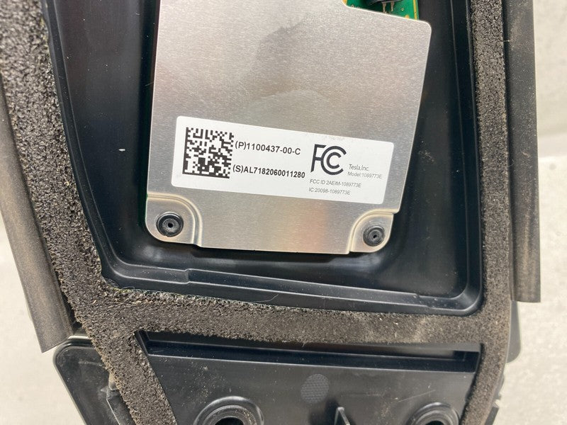 110043700C ⭕17-23 Model 3 Driver Side B-Pillar Applique Glass with Camera Left 1100437-00-C