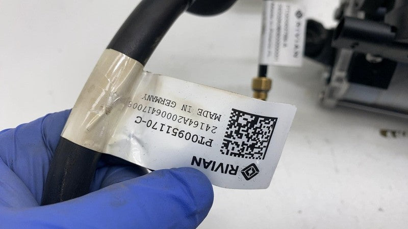 PT00563789-A ⭕ 2025 Rivian R1S Air Ride Suspension Compressor Pump w/ Hose Tube OEM Assembly