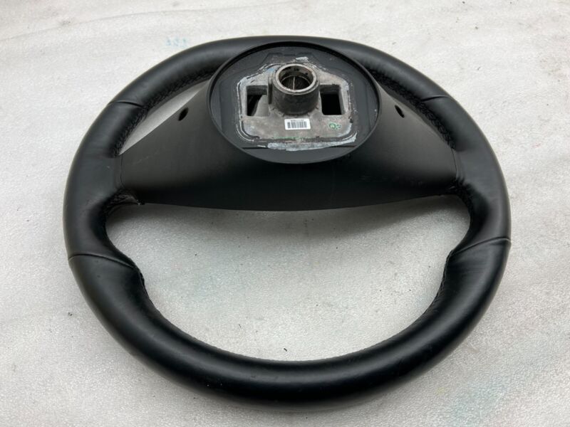 2012-2021 Tesla Model S X Leather Steering Wheel Heated Black 1036774-00-C OEM