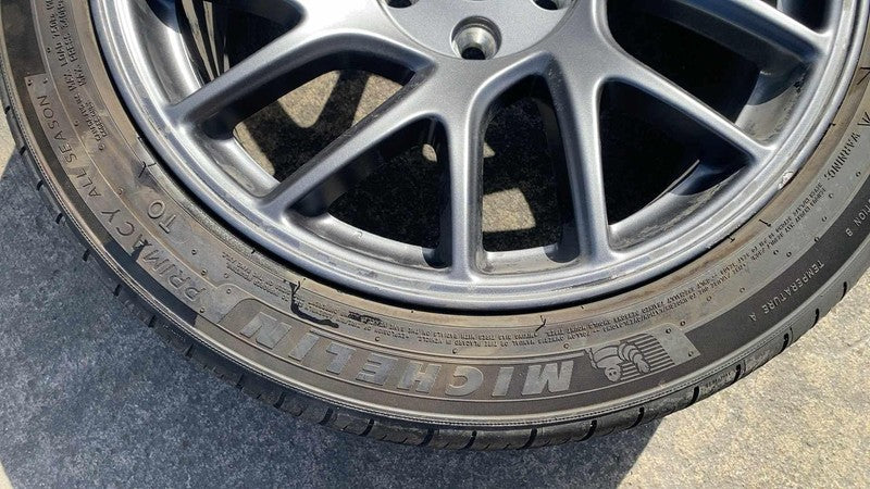 134422900B ⭕ 24 25 Model 3 Wheel Rim 18x8.5J +38MM w/ Michelin Tire 235/45R18 1344229-00-B