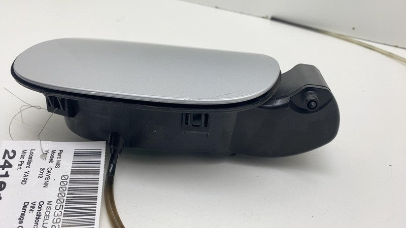 2011-2014 Porsche Cayenne Fuel Filler Gas Tank Lid Door w/ Cap Silver