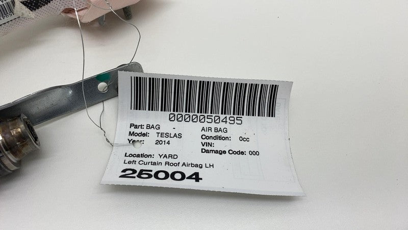 1005261 00 D 2012-2020 Tesla Model S Driver Side Roof Curtain Safety Airbag Left Assembly OEM