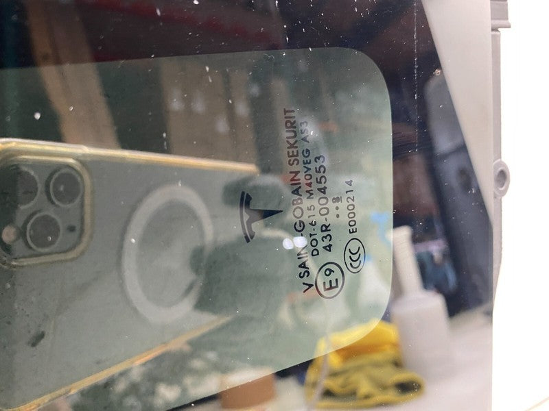 43R-004553 ⭕ 2016-2020 Tesla Model X Rear Driver Side Door Quarter QTR Window Glass Left