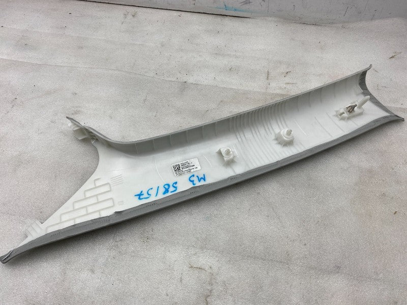 ⭕ 17-23 Tesla Model 3 M3 Front Right Side A-Pillar Upper Trim Cover 10