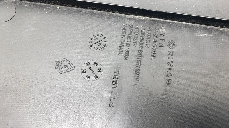 ⭕ 22-24 Rivian R1T R1S Left Side Underbody Splash Guard Panel Cover PT