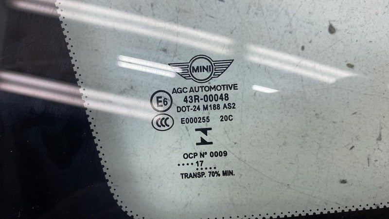 732873 ⭕ 2015-2020 Mini Cooper S Rear Driver Side Quarter Window Glass Left LH Assembly