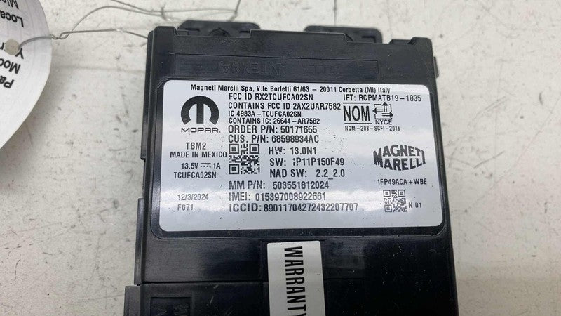 68598934AC ⭕ 2025 Chrysler Pacifica Telematics Communication Control Module Unit 68598934AC