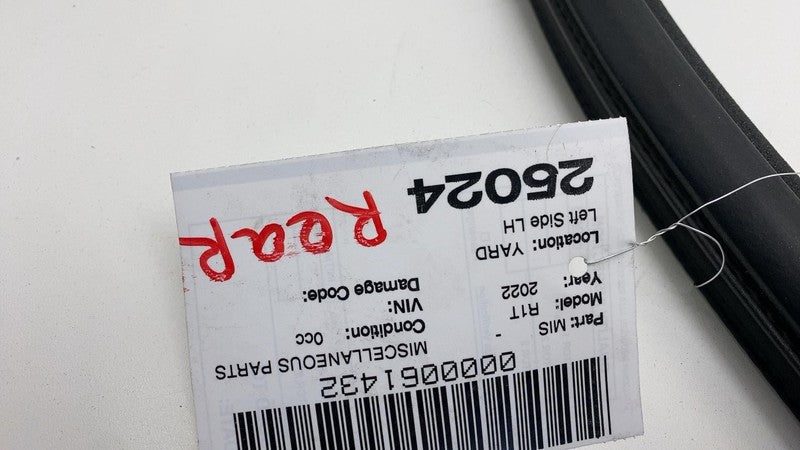 ⭕ 2022-2024 Rivian R1T R1S Rear Driver Side Door Weatherstrip Rubber Seal Left