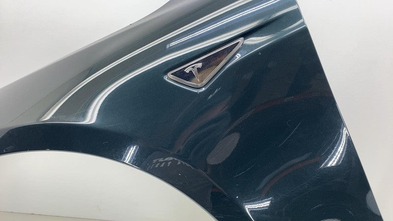 ⭕ 12-20 Tesla Model S Front Driver Side Fender Shell Panel Left LH Green - PMSG