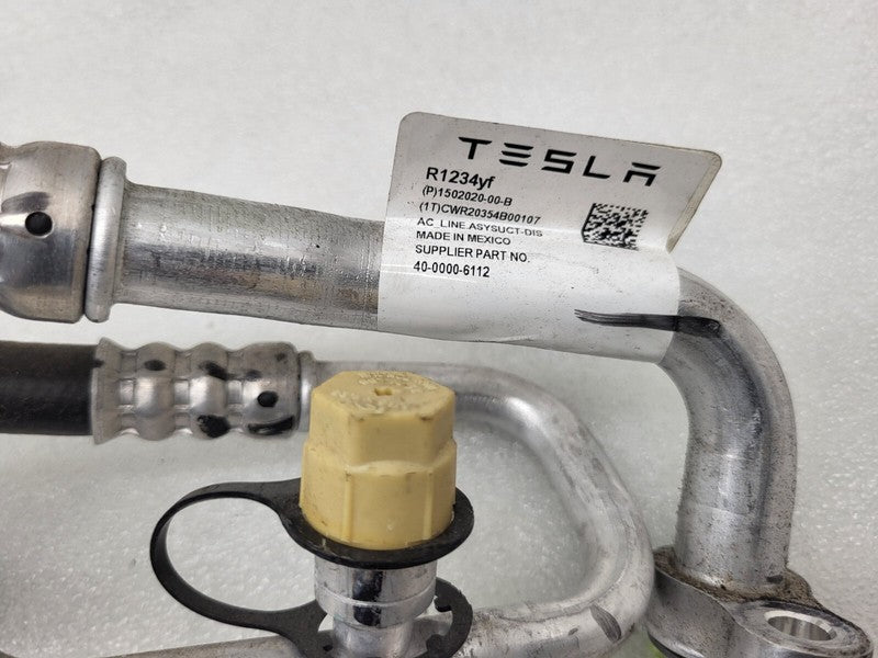 150202000B ⭕ 17-23 Tesla Model 3 A/C Line Supermanifold to Compressor Pipe OEM 1502020-00-B
