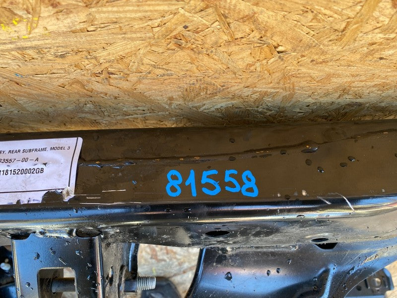 104457500B ⭕ 2017-2023 Tesla Model 3 M3 Rear Subframe Cradle Crossmember Assembly OEM