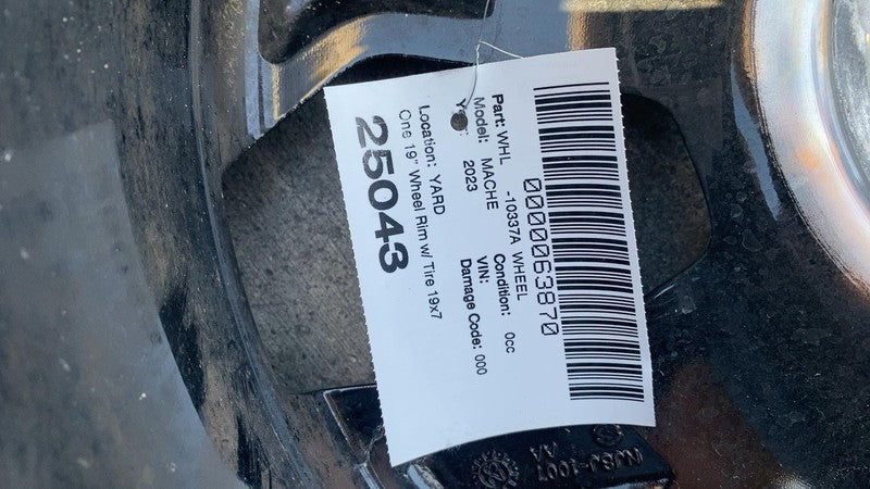 LJ8C1007B1A ⭕ 2021-2024 Ford Mustang Mach-E Wheel Rim 19" w/ Tire 255/55 R19 LJ8C-1007-B1A