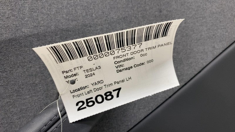 ⭕ 2024 2025 Tesla Model 3 Front Driver Side Highland Door Panel Trim Card Left