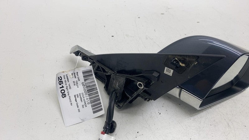 ⭕17-20 Model 3 Front Right Exterior Side View Door Mirror Gray PMNG 11