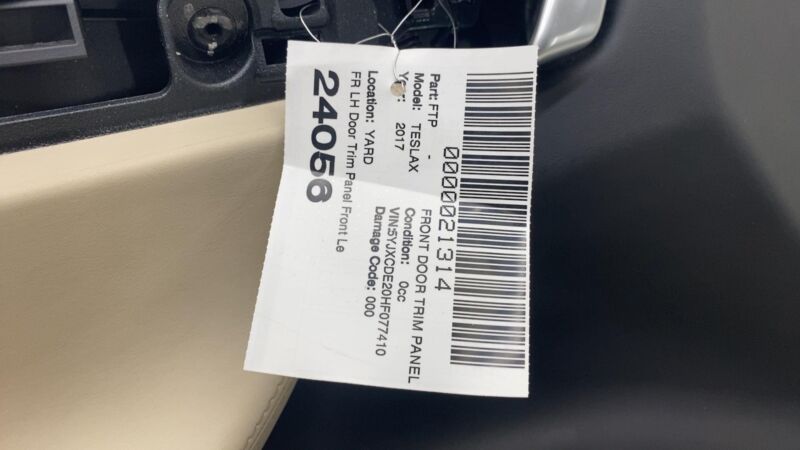 Does not apply 2016-2020 Tesla Model X Front Driver Side Door Panel Trim Card Left LH Assembly