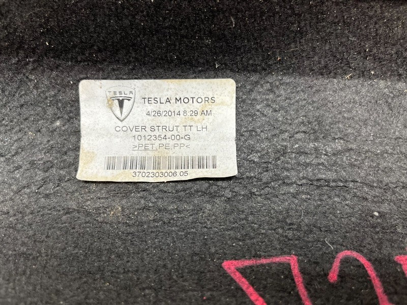 1012354 00 G ⭕ 12-15 Model S Rear Driver Interior Trunk Trim Strut Cover Left LH 1012354-00-G