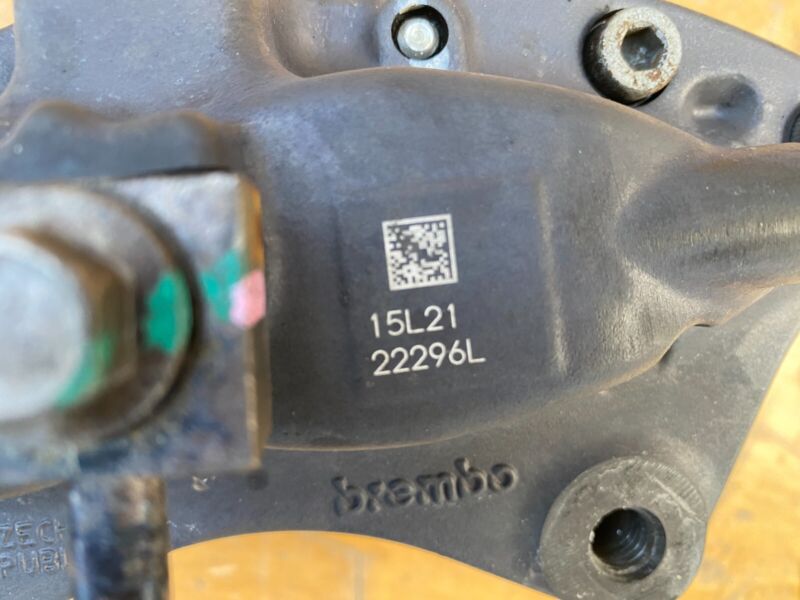 2012-2020 Tesla Model S MS Driver Side Caliper w/ Brake Hose Line Left Assembly
