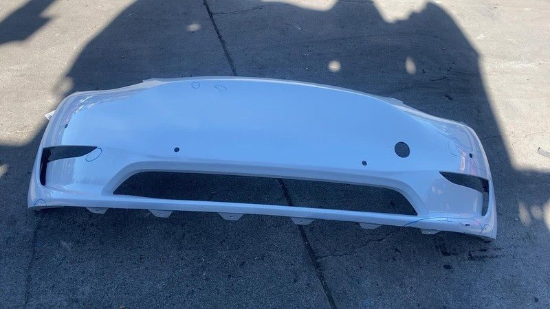 2020-2023 Tesla Model Y MY Front Bumper Cover w/ Park Sensor Holes White - PPSW
