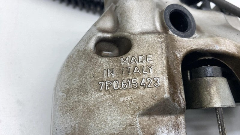 7P0 615 423 2011-2018 Porsche Cayenne Rear Driver Side Caliper w/ Brake Hose Line Left LH