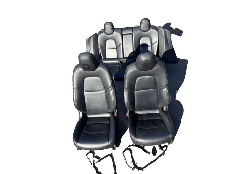 1107103 00 B ⭕ 2017-2023 Tesla Model 3 Front Left & Right Bucket & Rear Bench Seat + Bolster