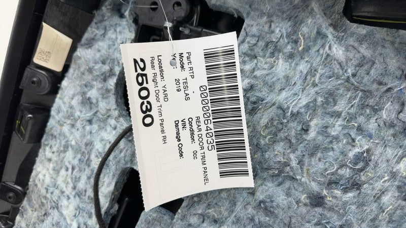 1008105-72-L ⭕12-20 Tesla Model S Rear Right Interior Door Panel Trim Card Cover 1008105-72-L
