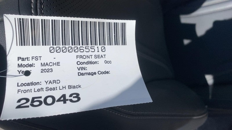 ⭕21-24 Ford Mustang Mach-E Front Passenger Side 1st Row Seat Leather Black Right