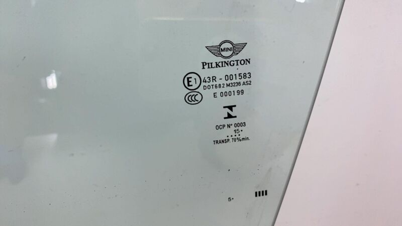 E1 43R-001583 ⭕ 2011-2016 Mini Cooper Countryman R60 Front Driver Side Door Window Glass Left