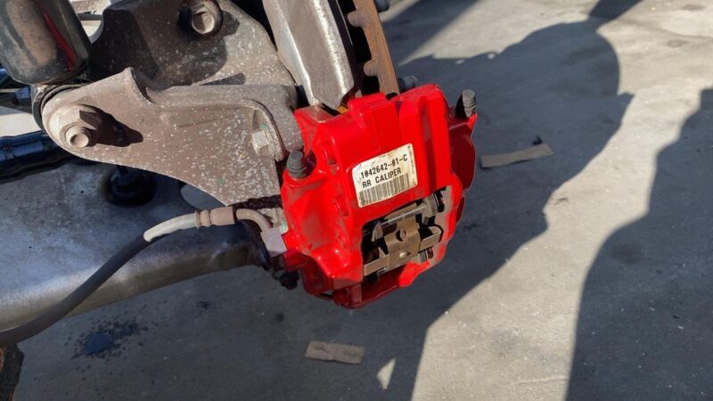 1002633 01 P 2012-2015 Tesla Model S Rear Large Drive Unit w/ Subframe & Suspension SPORT