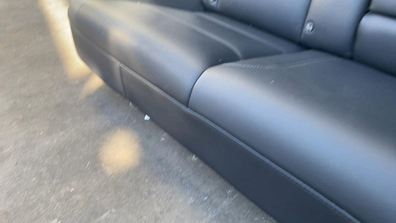 ⭕ 24-25 Model 3 Rear 2nd Row Black Leather Seat Upper + Lower Cushion Perforated