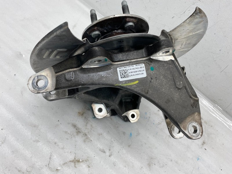 102741100D 16-20 Model X Rear Left Spindle Knuckle w/ Wheel Hub & Dust Shield 1027411-00-D