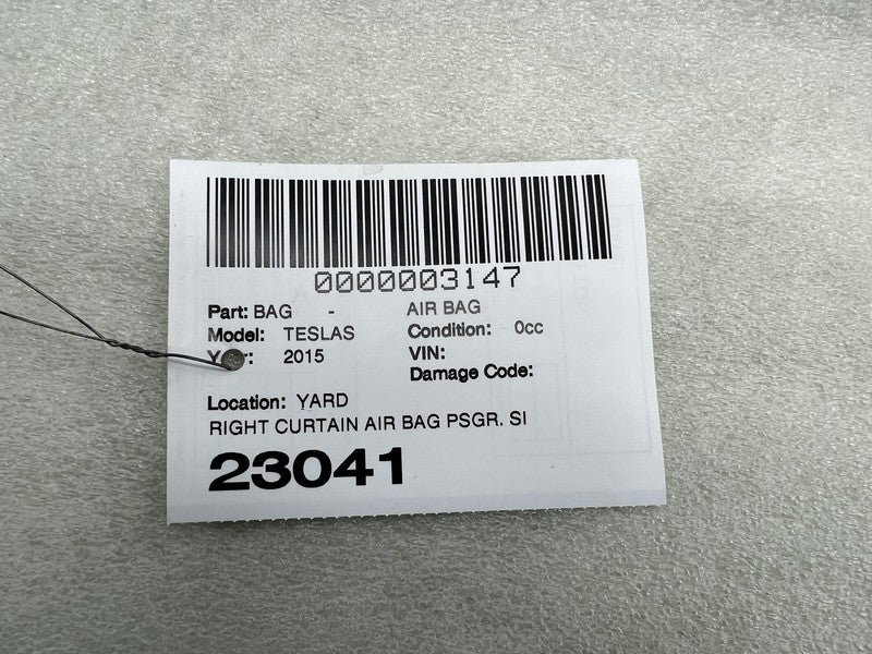 ⭕2012-2020 Tesla Model S MS Right Passenger Roof Curtain Airbag OEM 10