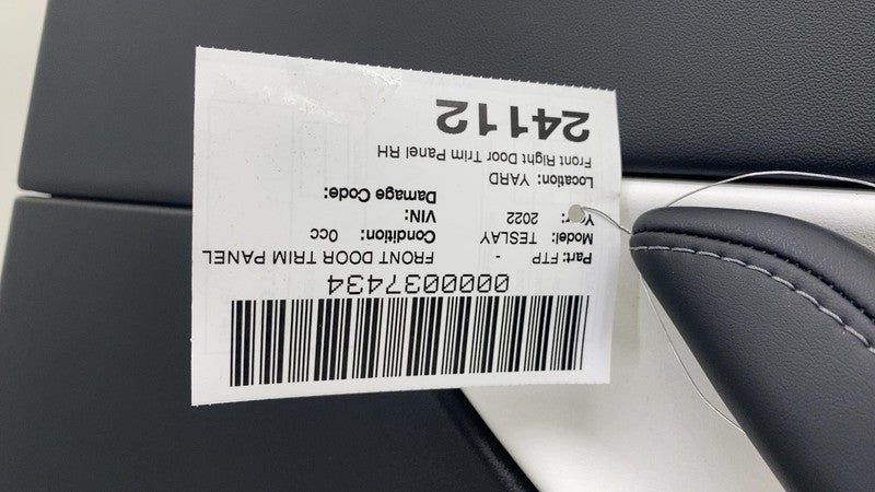 1497295-92-C ⭕ 2020-2023 Tesla Model Y Front Right Door Panel Trim Card White RH 1497295-92-C