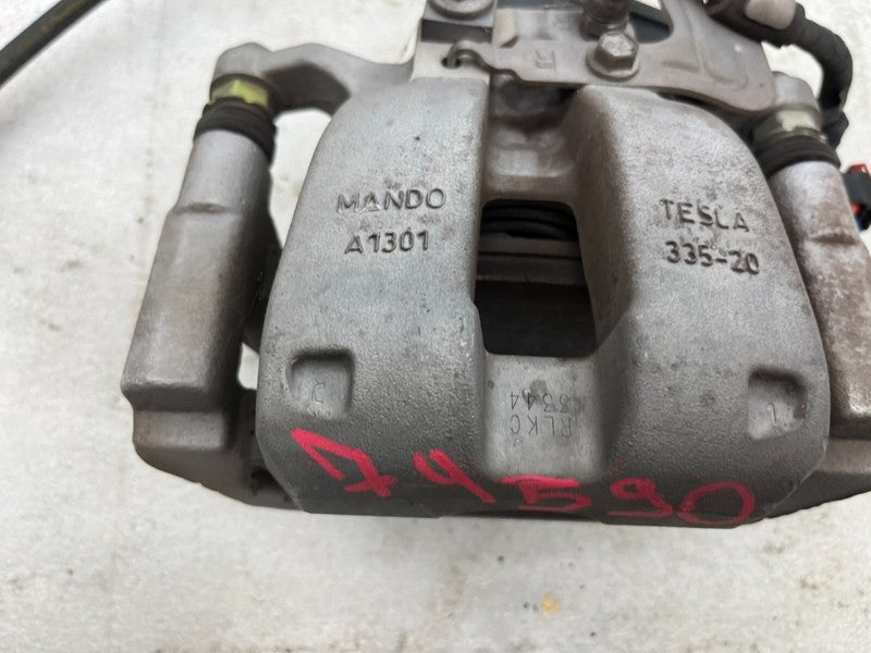 104462400G ⭕ 2017-2025 Tesla Model 3 Rear Right Caliper + Brake Hose Line BASE 1044624-00-G