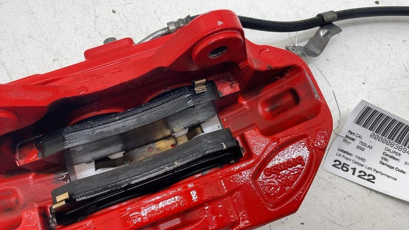 ⭕17-23 Model 3 Front Driver Side Performance Brake Caliper Red Left 10