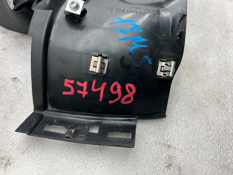 ⭕16-20 Tesla Model S Passenger Side Seat Belt & Retractor w/ C-Pillar