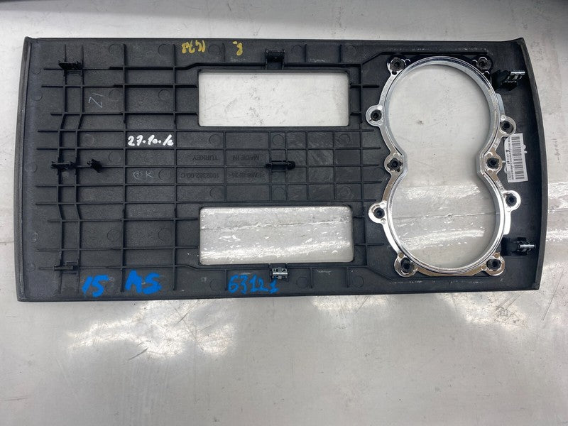 1002362 00 C 12-20 Model S Center Console Floor Finisher Rubber Mat & Cup Holder 1002362-00-C