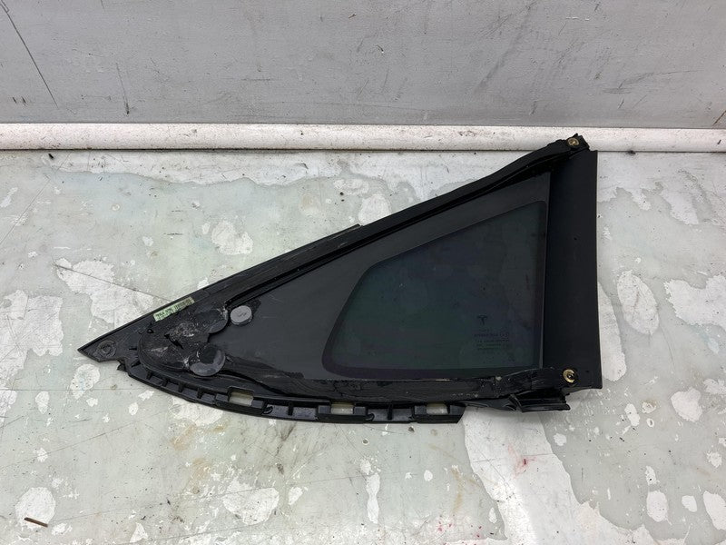 ⭕ 2016-2021 Tesla Model S Rear Driver Side Quarter Window Glass Left LH Assembly