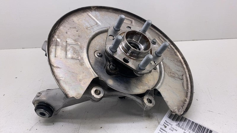104441100G ⭕ 2017-2023 Tesla Model 3 Rear Left Spindle Knuckle w/ Hub & Shield 1044411-00-G