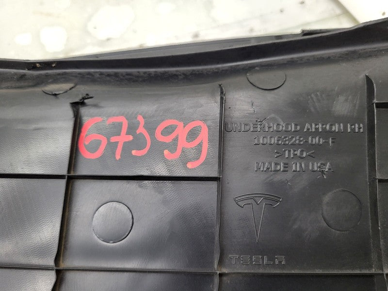 1006328-00-F ⭕12-15 Model S Front Left & Right Underhood Apron Trim 1006328-00-F/1006327-00-E