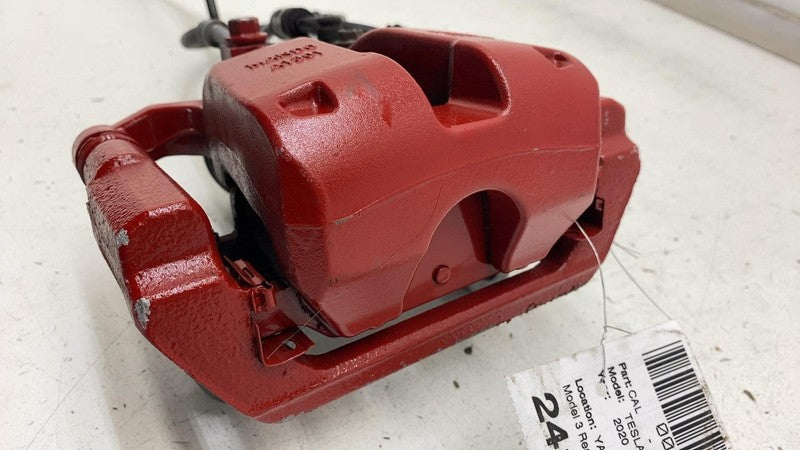 1044624-00-H ⭕ 2017-2023 Tesla Model 3 Rear Right Caliper Red w/ Brake Line Hose 1044624-00-H