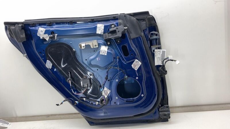2012-2015 Tesla Model S MS Rear Driver Side Door Shell Panel Left LH Blue - PPSB