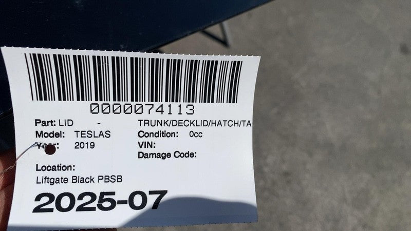 ⭕ 16-20 Tesla Model S Trunk Lid Liftgate Tailgate Hatch Shell Panel Bl