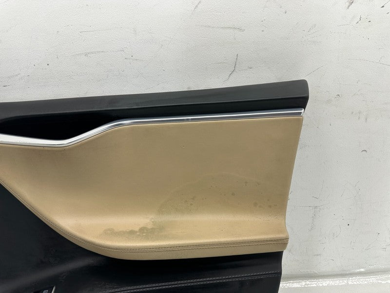 100791200D 12-20 Tesla Model S Front Right Interior Door Panel Trim Card Cover 1007936-26-M