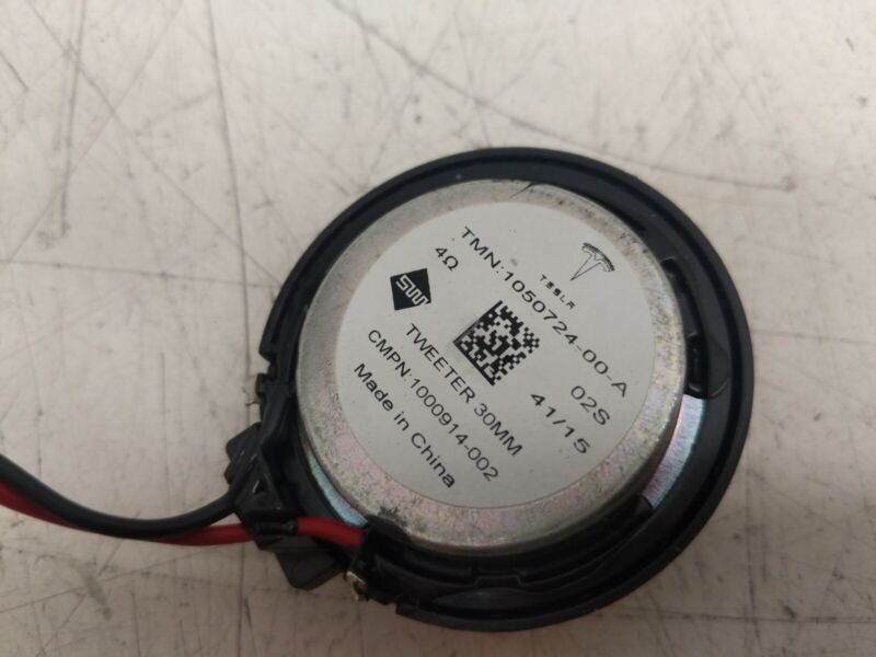 1050724 00 A ⭕ 2016-2020 Tesla Model X Right A-Pillar Upper Tweeter Speaker 30mm 1050724-00-A